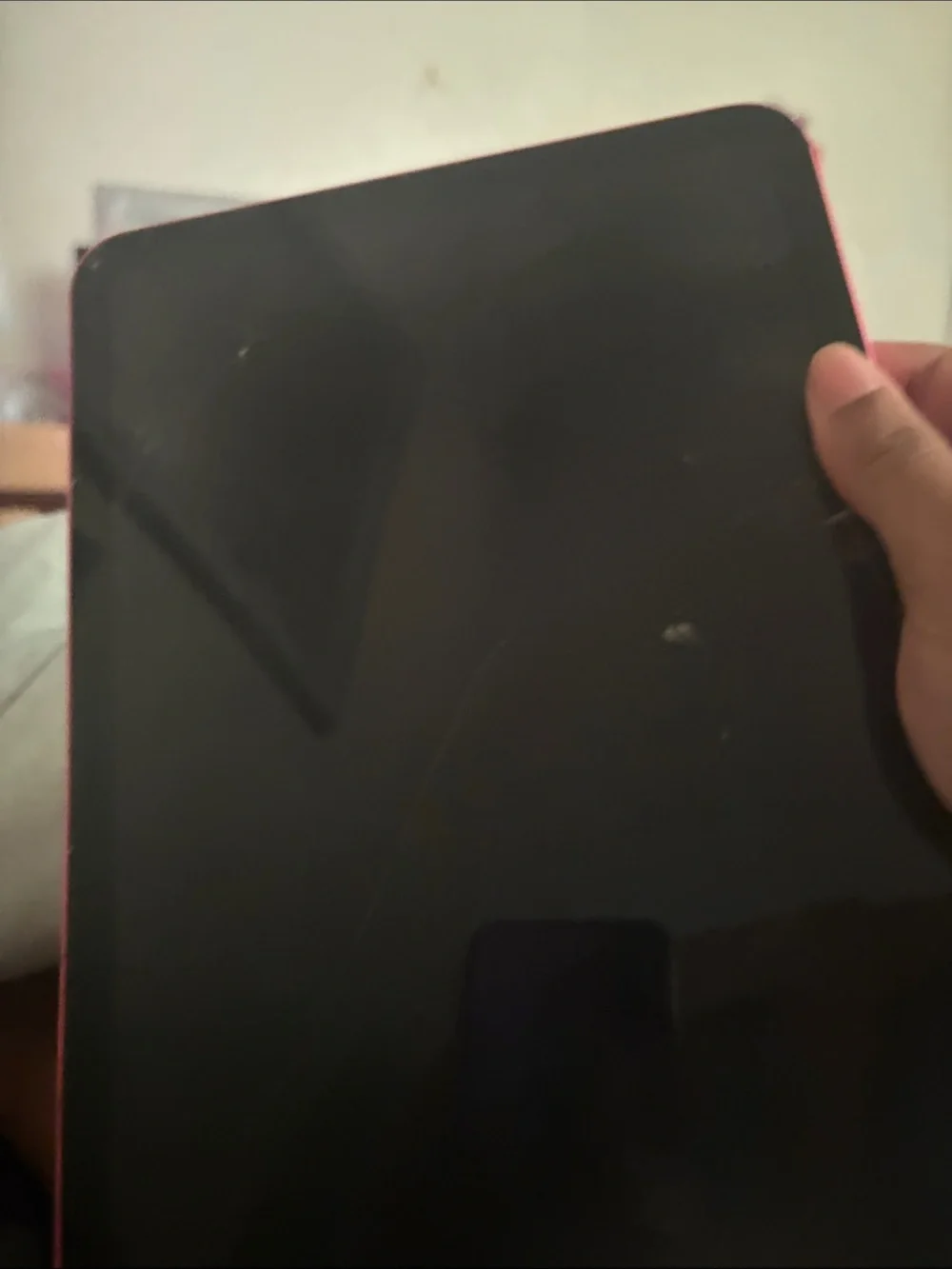 Apple iPad in Red with Silver Apple Logo